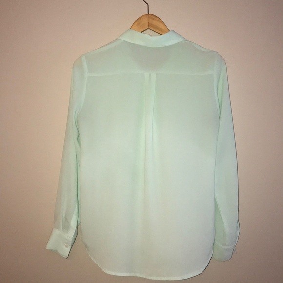 Noul teal button up blouse - Picture 5 of 8